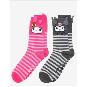 - New Women's My Melody & Kuromi Character Crew Socks